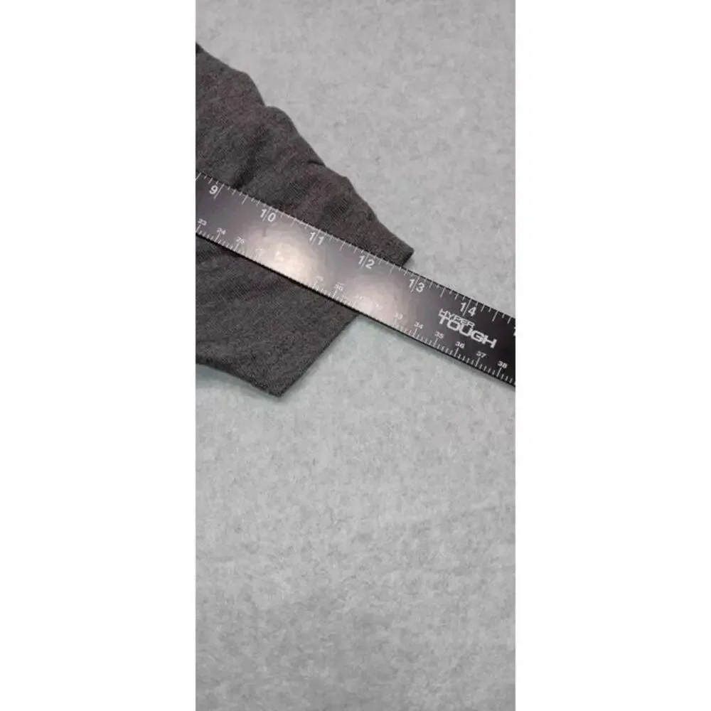 Zenana Outfitters Short Sleeve Blouse Womens Size Small  Grey VNeck Scrunch Fit - Picture 7 of 10
